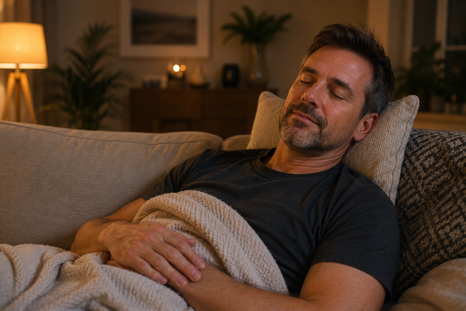 Post-massage relaxation after mobile massage Shepparton home session