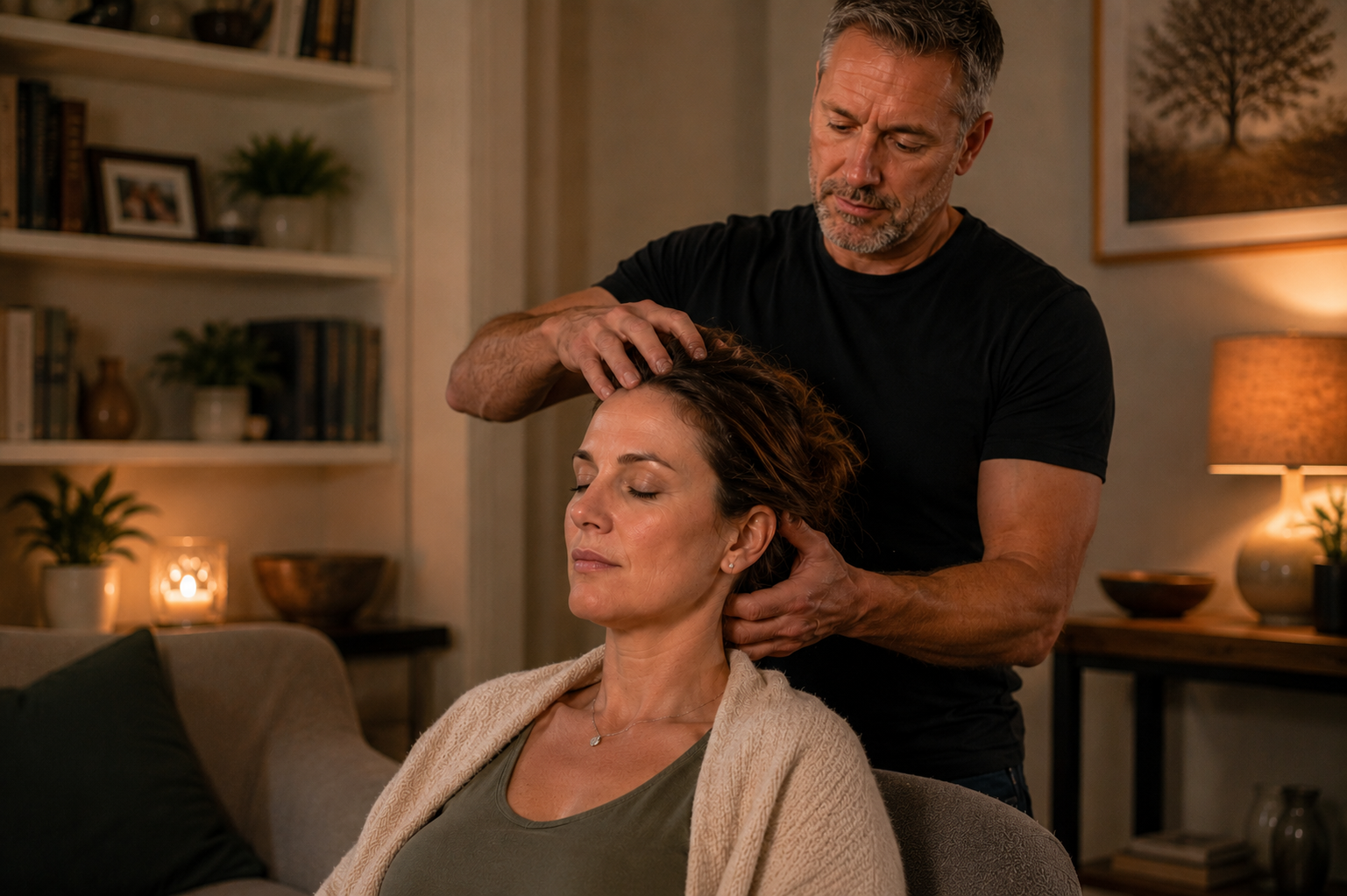 Indian head massage Shepparton for tension relief and improved sleep quality